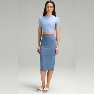 ✨ Lululemon Nulu Slim-Fit High-Rise Skirt – Size 6• Oasis Blue• NWT ✨